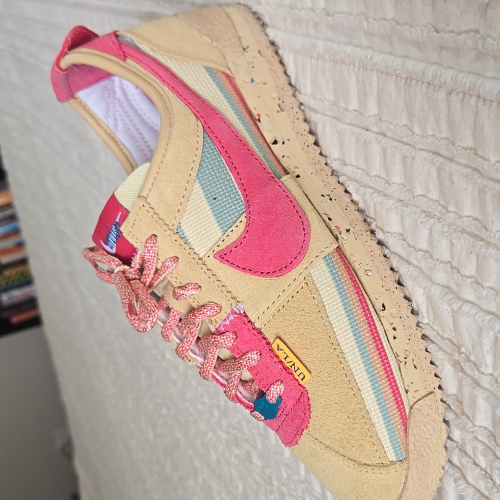Nike Cortez x UNION LA Sesame Sneakers: Pink Teal RARE Women’s 7 - Picture 3 of 17